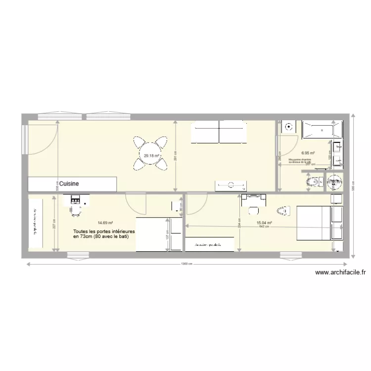 Marnaz Atelier 1er &eacute;tage D&eacute;finitif essai. Plan de 