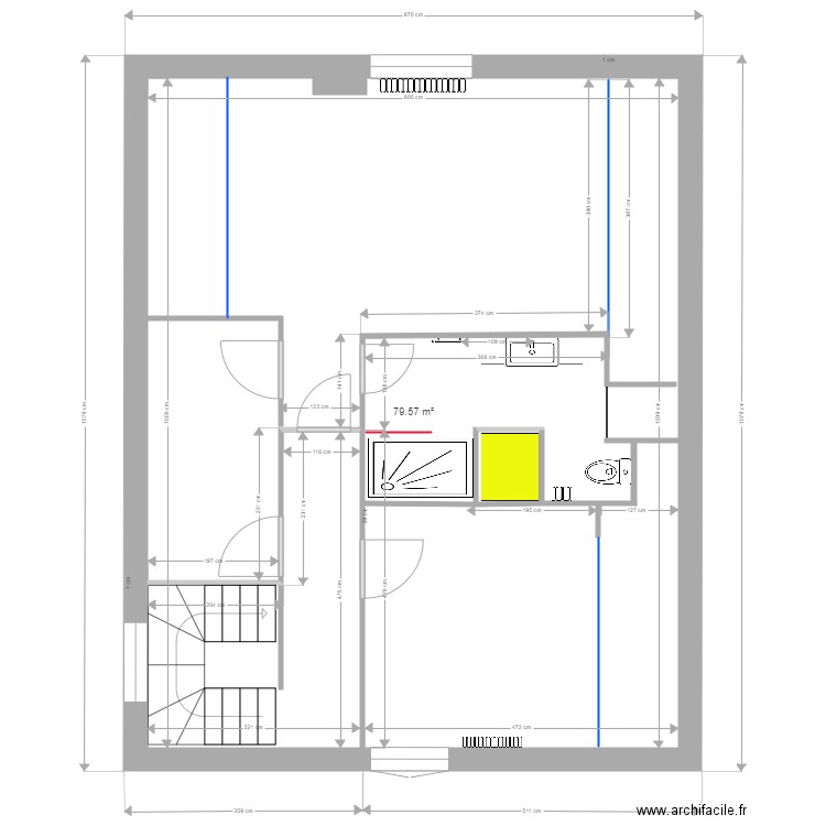 Hippolyte PINAUD 2 ième étage essai 2 A 28 06 2020. Plan de 0 pièce et 0 m2