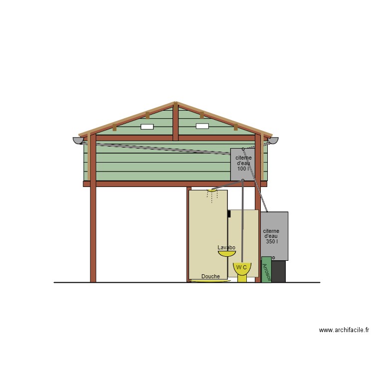 Garage avancée 03. Plan de 0 pièce et 0 m2