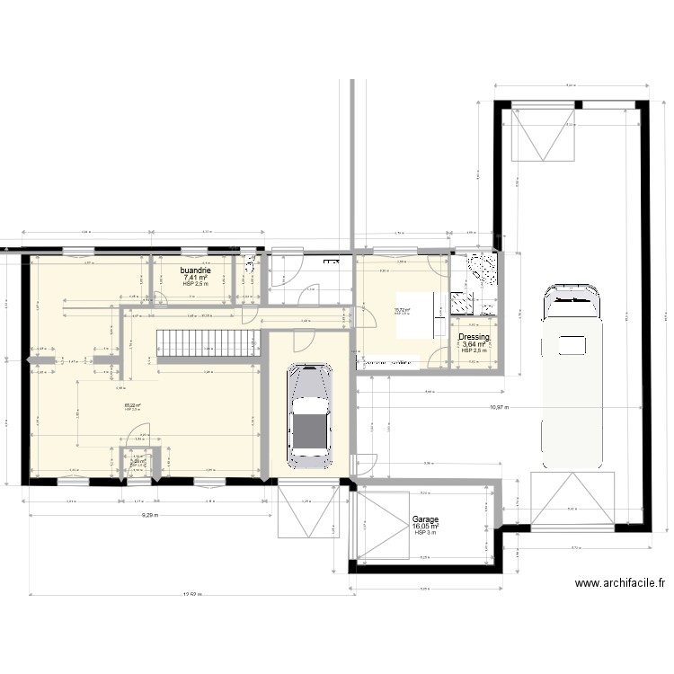 Annie savonnieres 2. Plan de 7 pièces et 127 m2