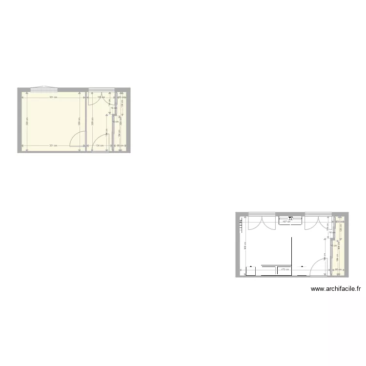 Chambre maman Mandelieu. Plan de 
