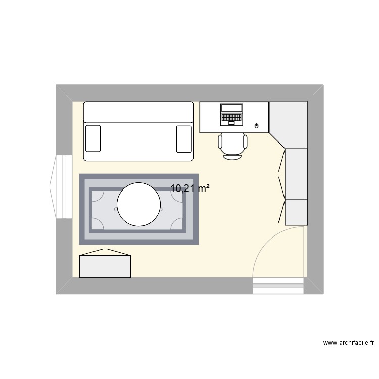 Bureau-chambre d'amie 2. Plan de 0 pièce et 0 m2