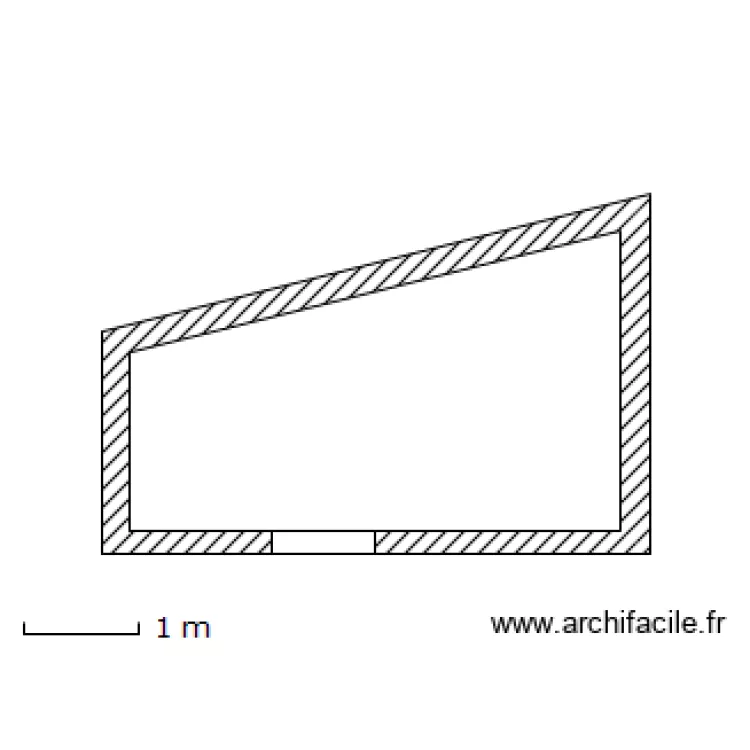 Abri de jardin. Plan de 