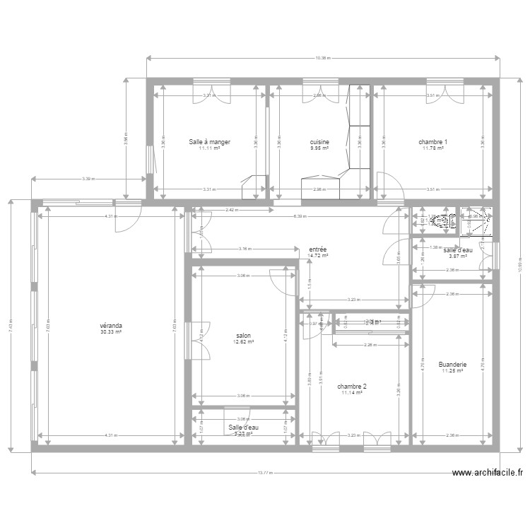 appart fred rognac. Plan de 0 pièce et 0 m2