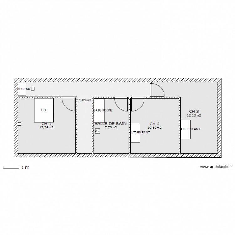 COMBLES AMENAGEABLES. Plan de 0 pièce et 0 m2