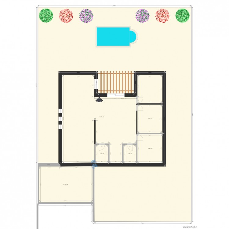 maison3chambre. Plan de 7 pièces et 578 m2