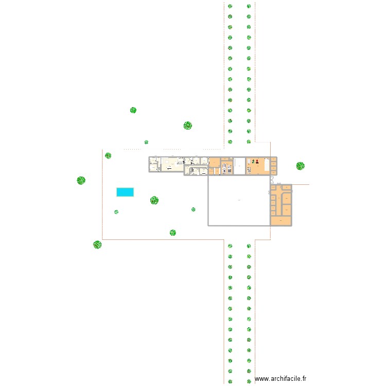 Plans Thairé 3. Plan de 44 pièces et 2178 m2