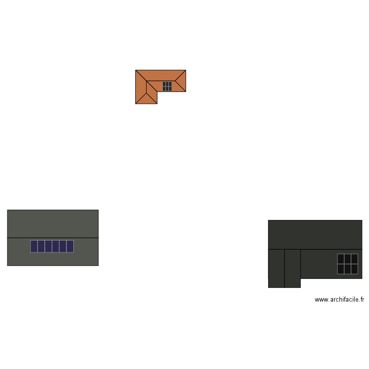 blanquefacade. Plan de 9 pièces et 156 m2