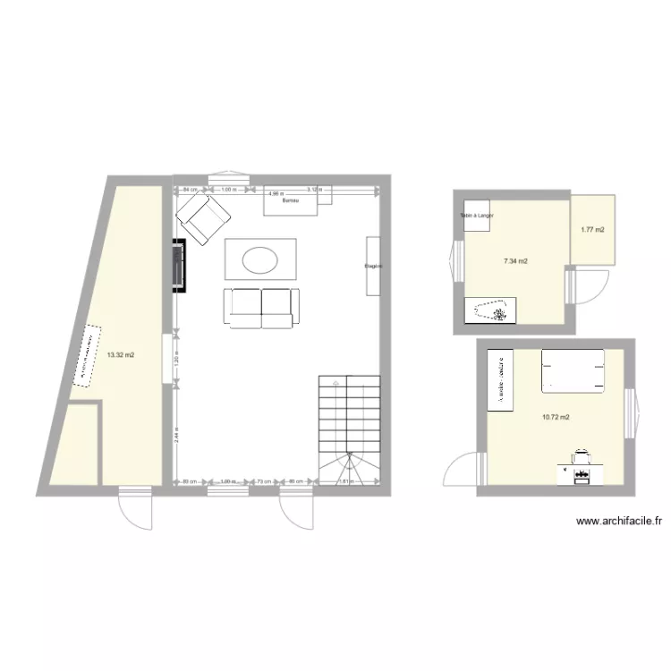 Maison Nantes. Plan de 