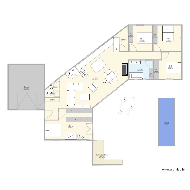 Océ 2. Plan de 0 pièce et 0 m2