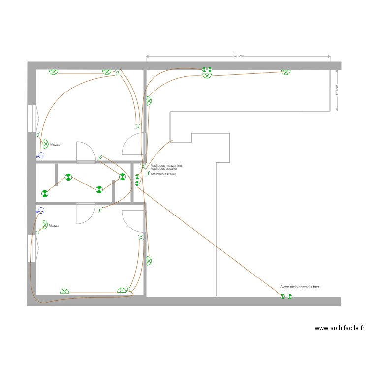 Etage win électricité. Plan de 0 pièce et 0 m2