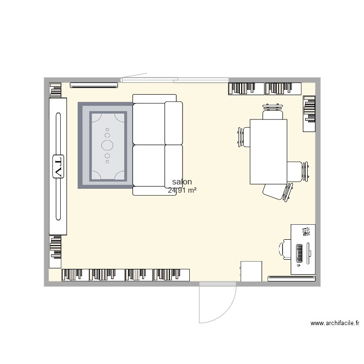 SALON. Plan de 0 pièce et 0 m2