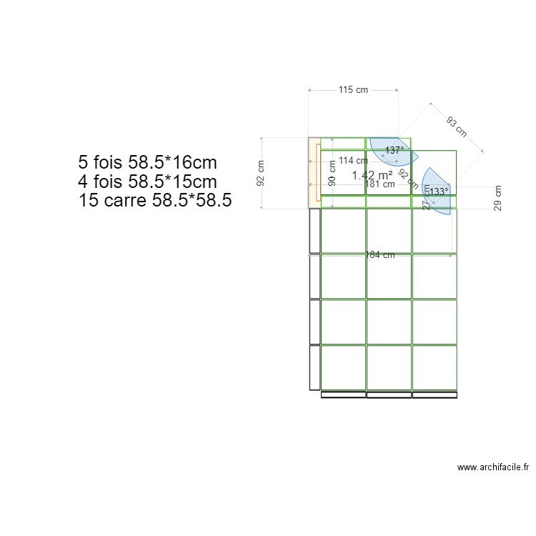 douche haut1. Plan de 0 pièce et 0 m2