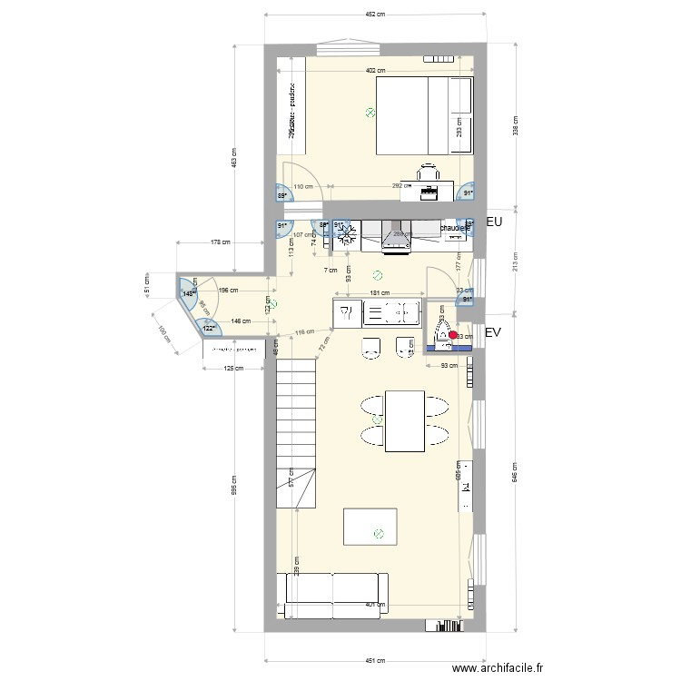 93310 premier niveau wc bas. Plan de 0 pièce et 0 m2