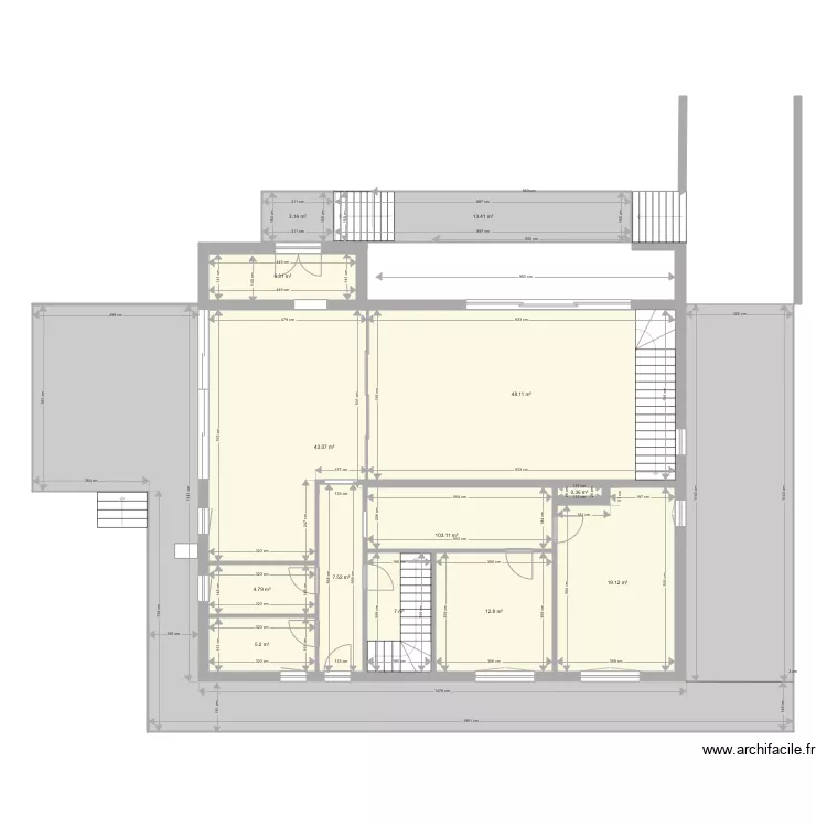 TRESNJA v5 terasse. Plan de 