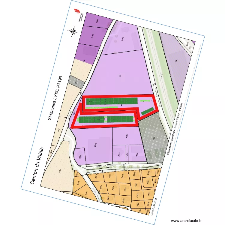 P3199 + P1949 St-Maurice. Plan de P3199 + P1949 St-Maurice. Plan de