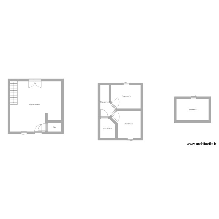 350600690. Plan de 7 pièces et 63 m2