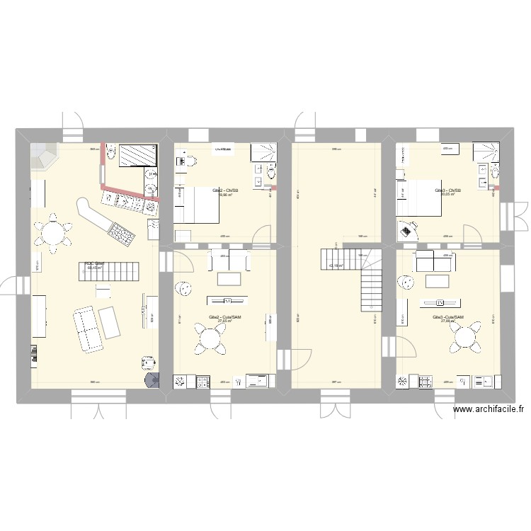 RDC Gites_essai5. Plan de 0 pièce et 0 m2