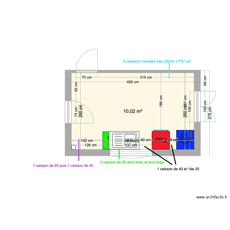 Cuisine Noisy. Plan de 0 pièce et 0 m2