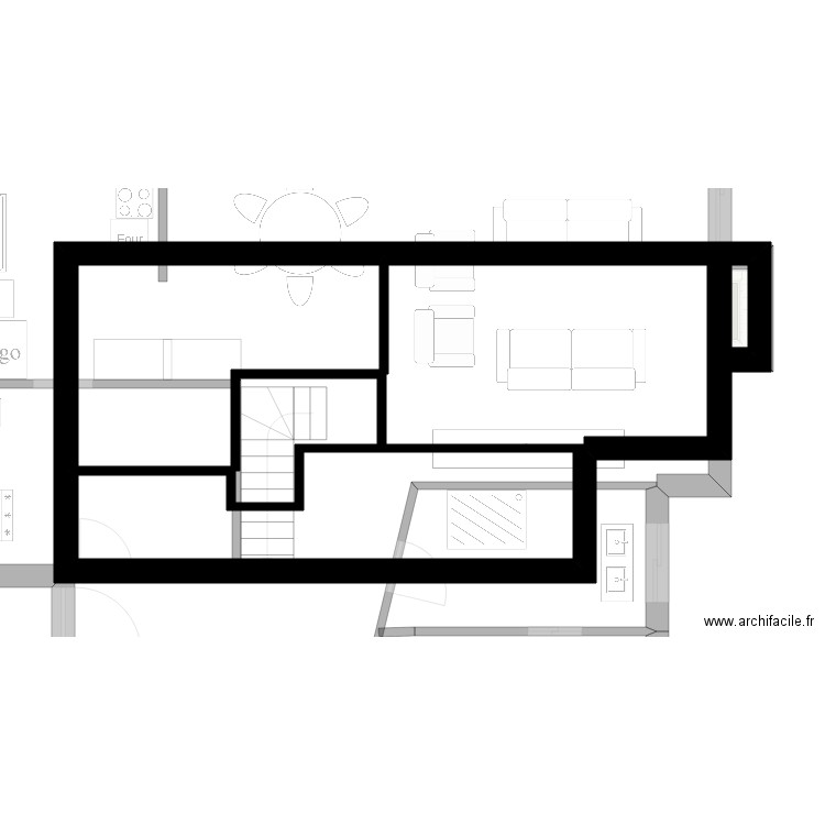 VERSION 9 RDC bis etage. Plan de 0 pièce et 0 m2