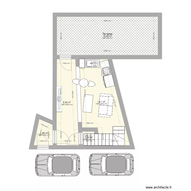 rdc projetter. Plan de rdc projetter. Plan de