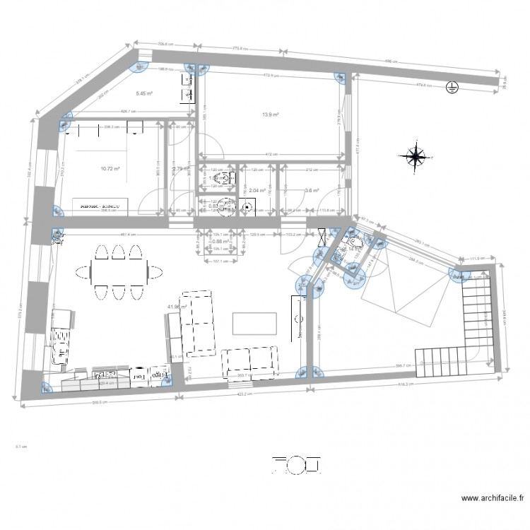 2ch grande cuisine. Plan de 0 pièce et 0 m2