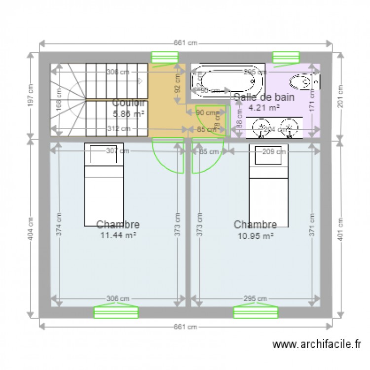 1er étage Bellevue . Plan de 0 pièce et 0 m2