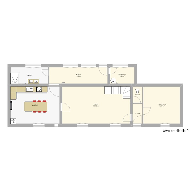 nouvelle cuisine meublée 2. Plan de 0 pièce et 0 m2