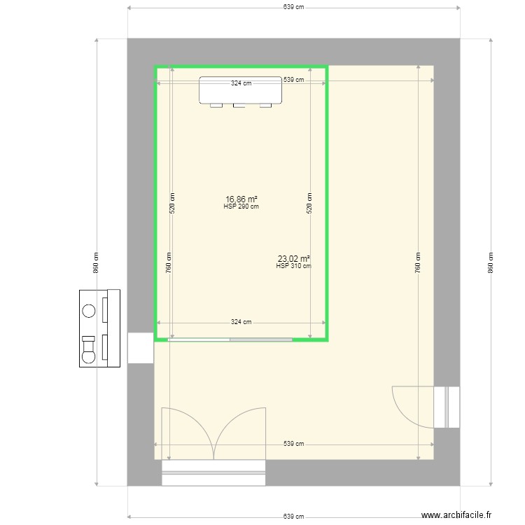 chambre froide Fave . Plan de 0 pièce et 0 m2