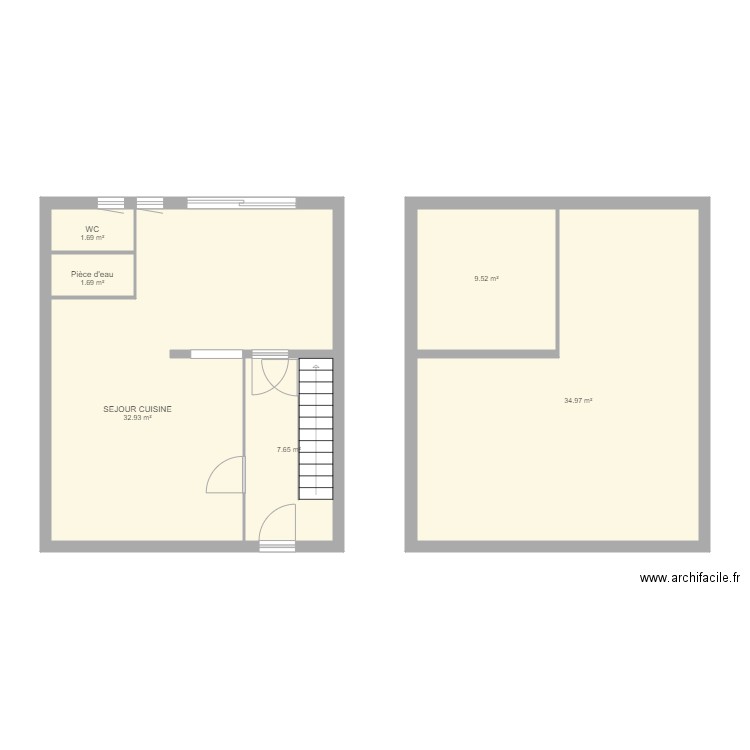 projet maison. Plan de 0 pièce et 0 m2