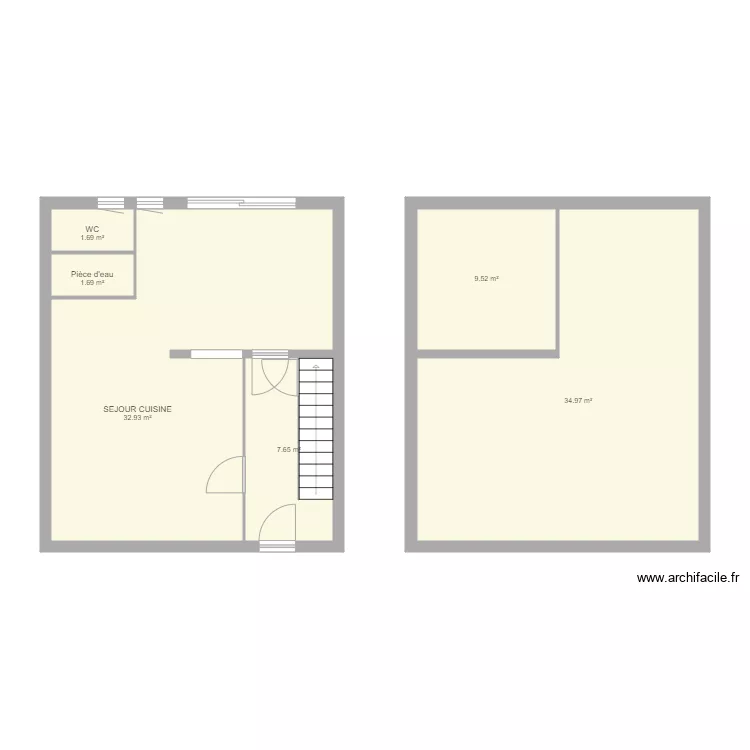 projet maison. Plan de 