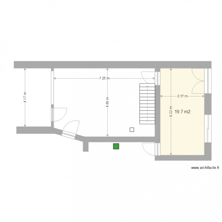 Plan local sève réel. Plan de 0 pièce et 0 m2