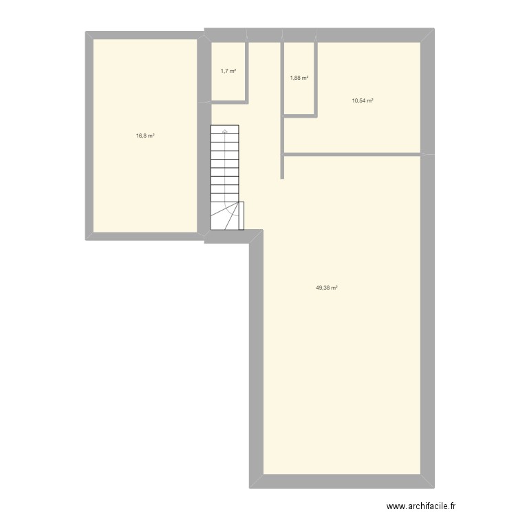 Projet Melesse. Plan de 5 pièces et 80 m2