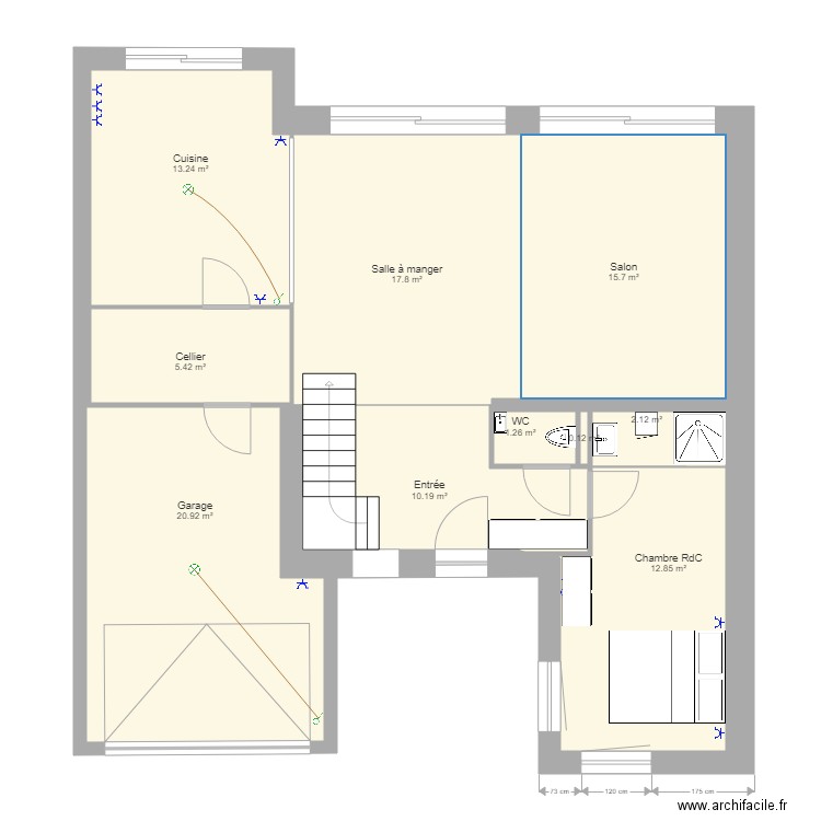 Ma maison cubique V2. Plan de 0 pièce et 0 m2