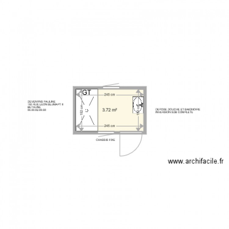 DEVENDYS PAULINE . Plan de 0 pièce et 0 m2