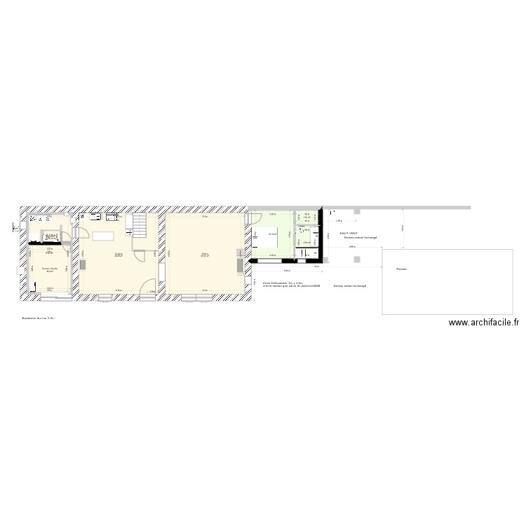 avec modifications avec Sophie nouveau wc V2. Plan de 0 pièce et 0 m2