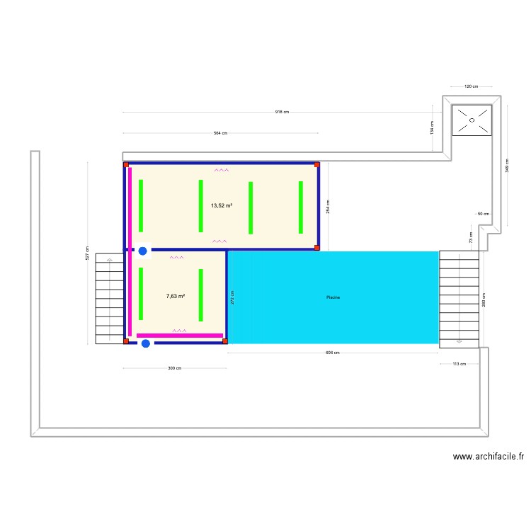 Ricardo Neves. Plan de 2 pièces et 21 m2