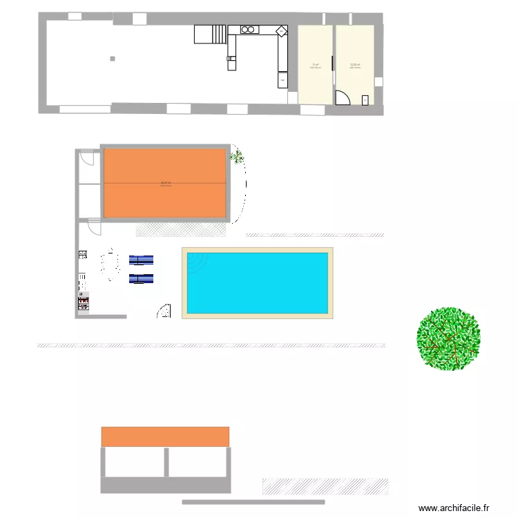 rez de chaussee . Plan de 