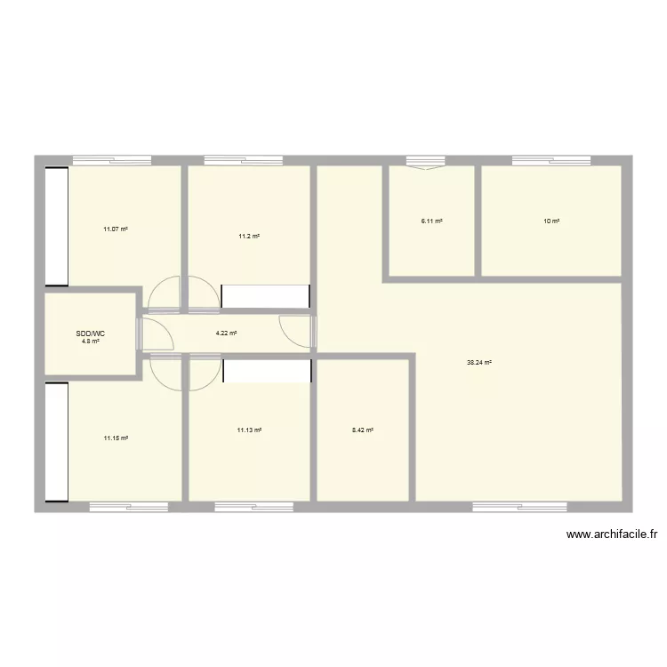 MAISON PLEIN PIED. Plan de MAISON PLEIN PIED. Plan de