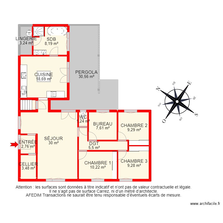 BI 15703 - . Plan de 20 pièces et 201 m2