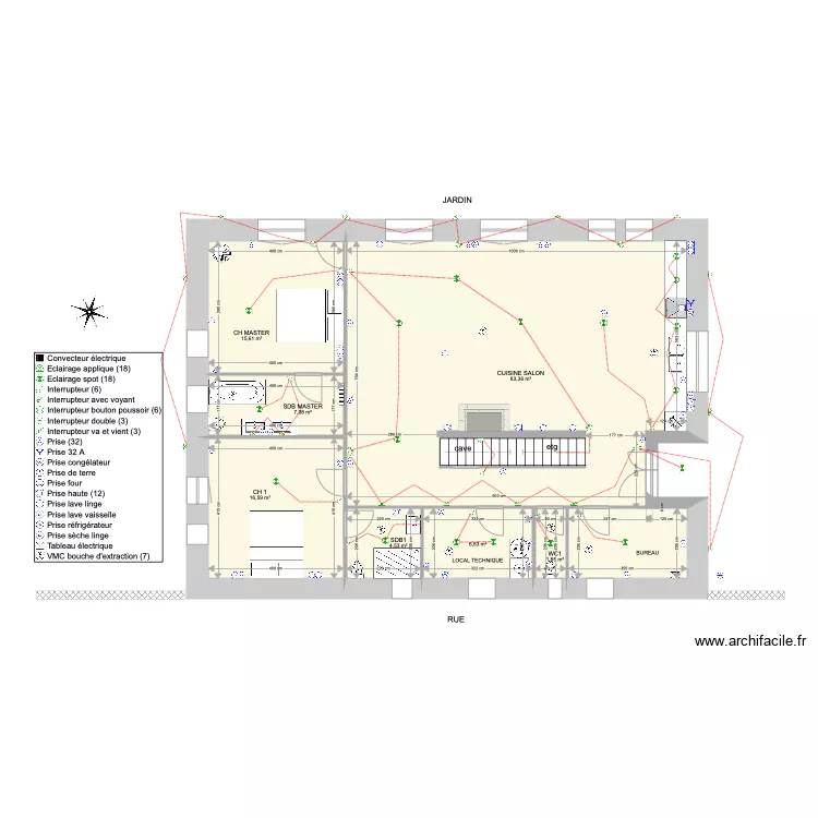 BAIGNEUX. Plan de 