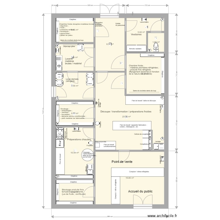 Domaine de Maizières  plan type atelier transfo. Plan de 0 pièce et 0 m2