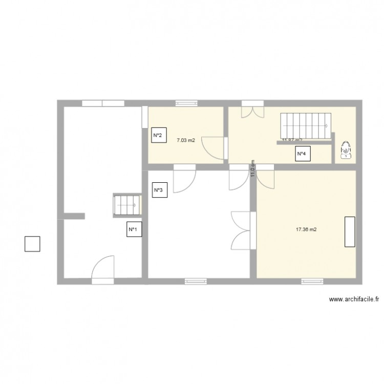 triel base. Plan de 0 pièce et 0 m2