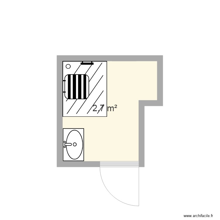 BOUTEYRE SDB. Plan de 0 pièce et 0 m2