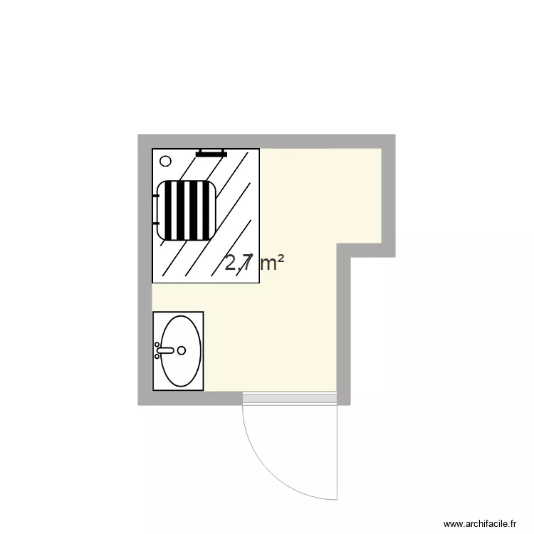 BOUTEYRE SDB. Plan de 