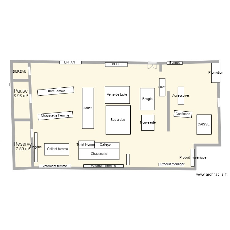 MAGASIN ZEEMAN. Plan de 0 pièce et 0 m2