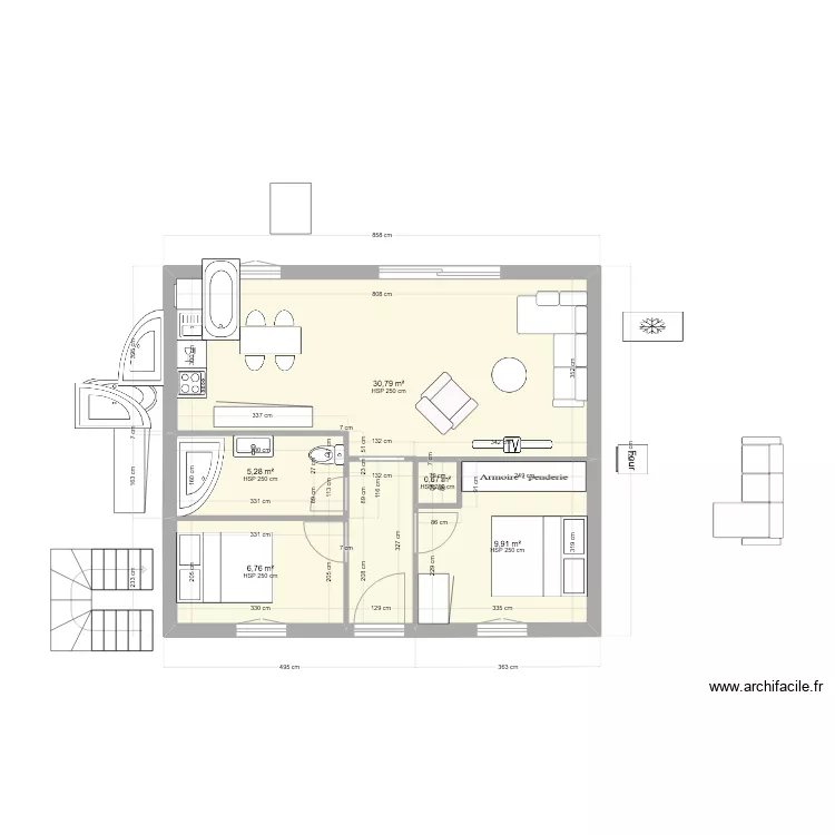 maison2. Plan de 