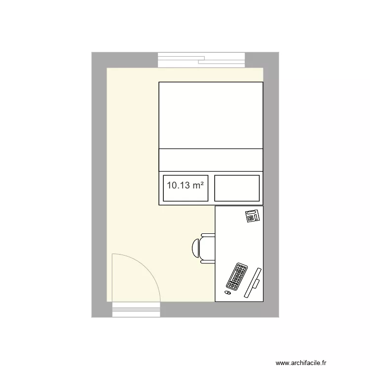 Chambre. Plan de 