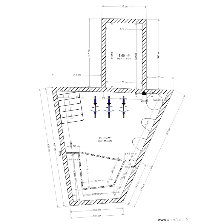 spa triangle. Plan de 0 pièce et 0 m2