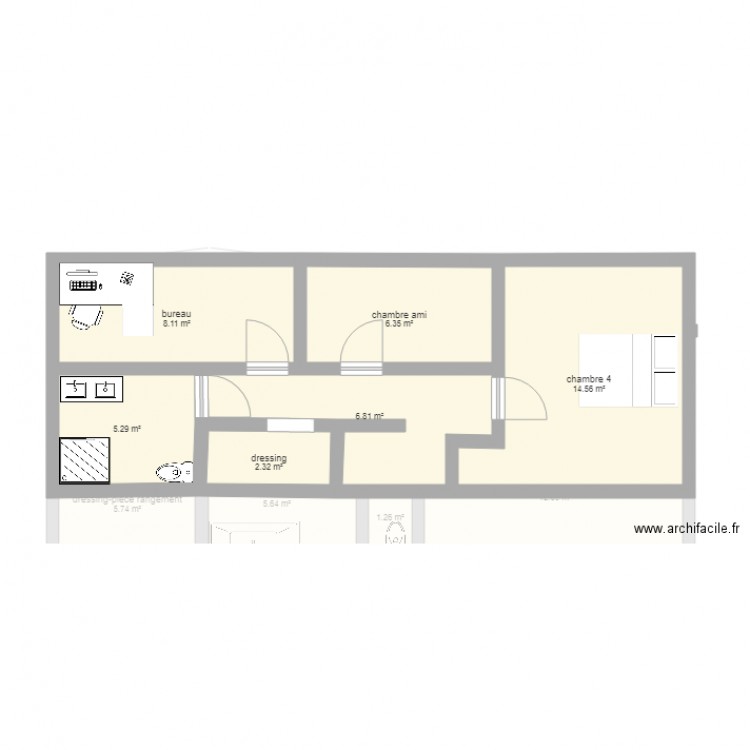 plan maison modif sophie. Plan de 0 pièce et 0 m2